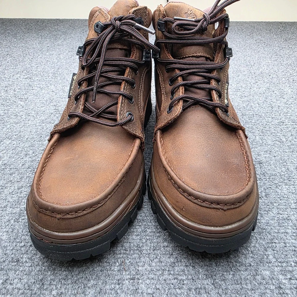 Rocky 8723 Gore-Tex Waterproof Moc Toe Boots Mens Size 9M Leather Work Hiking